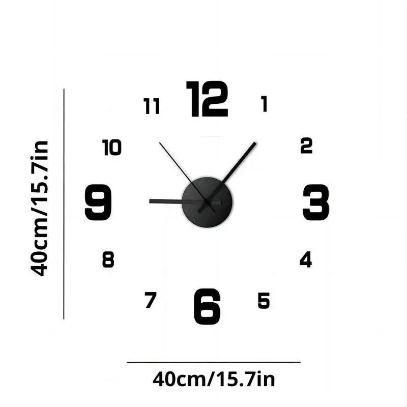 Frameless DIY Wall Clock for Modern Homes
