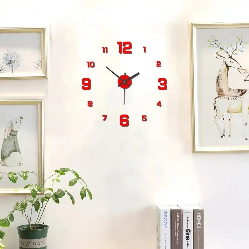 Frameless DIY Wall Clock for Modern Homes