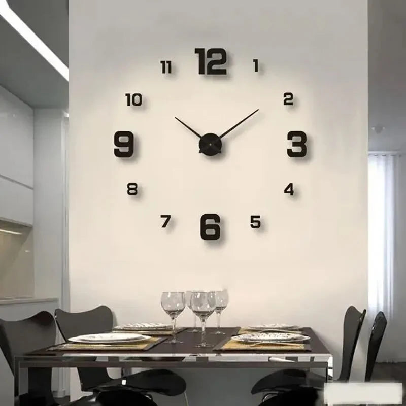 Frameless DIY Wall Clock for Modern Homes